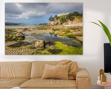 Plage du Porzic at low tide, Morgat, Brittany