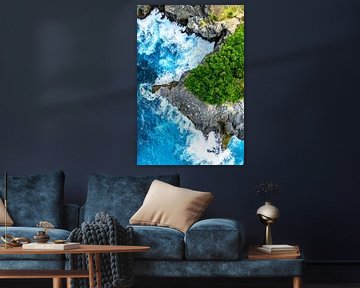 Zomer vanuit de lucht - Kliffen van Nusa