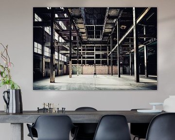 The chair in the abandoned factory hall by André Blom Fotografie Utrecht