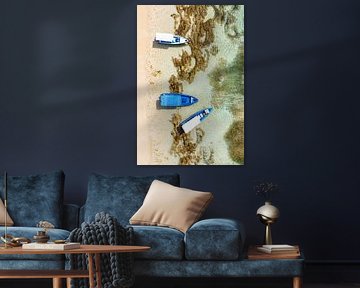 Zomer vanuit de lucht - Blue Boats