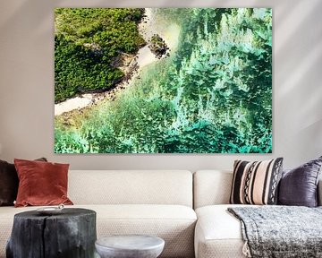 Zomer vanuit de lucht - Aquamarijn Koraalstrand