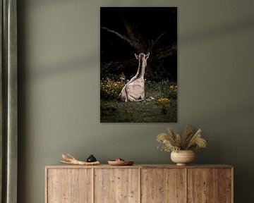 Horse in Quiet Moment Amidst Nature by Femke Ketelaar