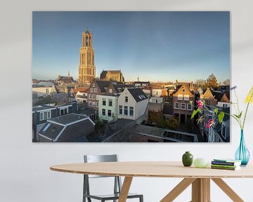 Zonsondergang Domtoren Utrecht van Jan Koppelaar Fotografie
