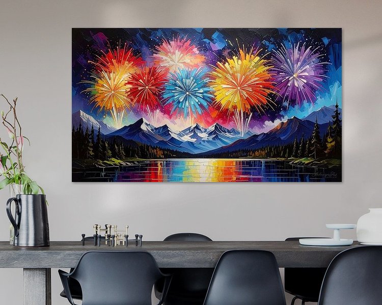 Example of the artwork in a room