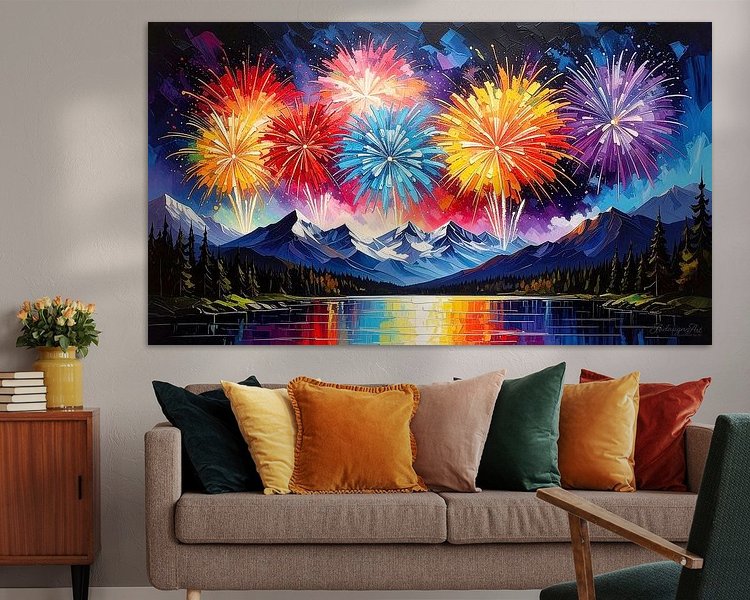 Example of the artwork in a room