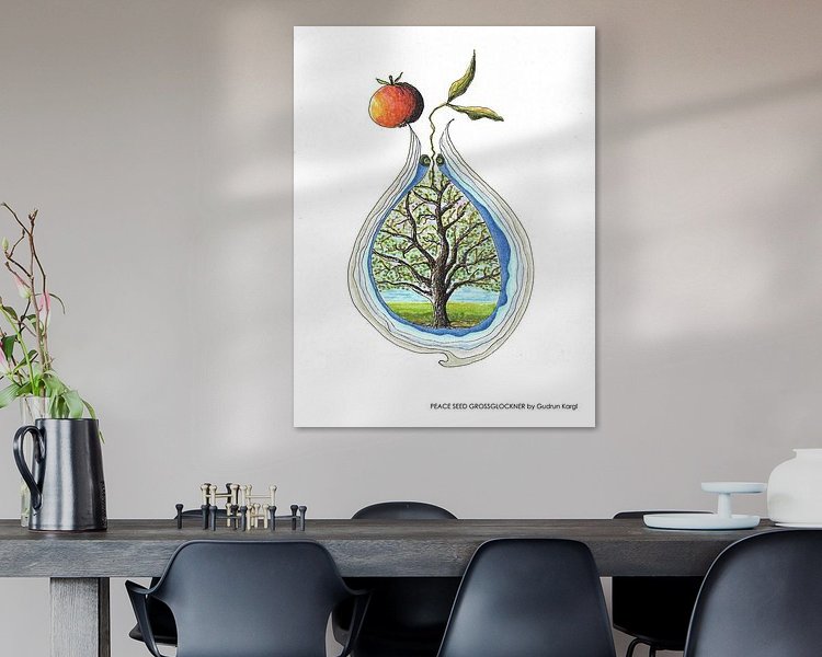 Example of the artwork in a room