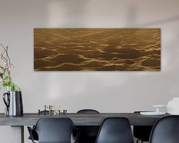 Vue panoramique de vastes dunes de sable dans une lumière dramatique sur Besa Art