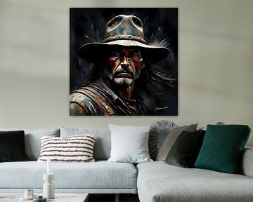 Country & Western - Face of the Frontier by Johannas Art Creations