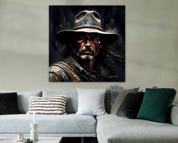 Country & Western - Le visage de la frontière sur Johannas Art Creations
