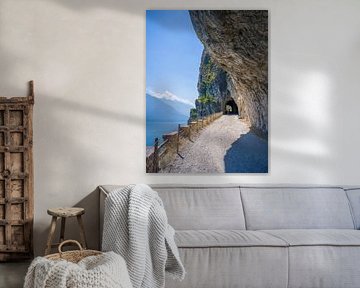 Gardameer - Ponale weg bij Riva del Garda van t.ART