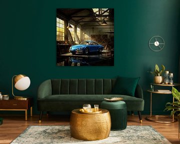 1973 Alpine Renault 1600 in oude werkplaats van Jan Keteleer