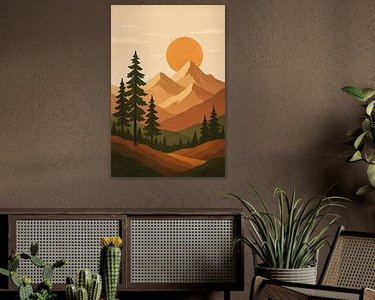 Example of the artwork in a room