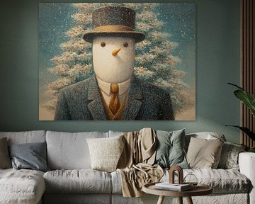Mr Snow With Tie by ARTEO Paintings