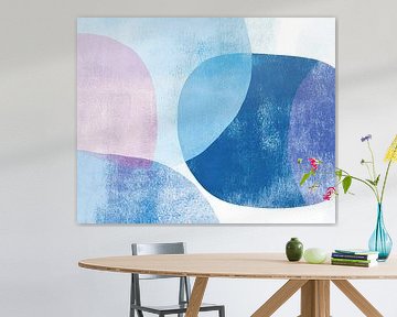 Cirkelkunst | Abstracte Paarse Vormen