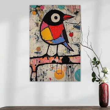 Bird with Colourful Trem