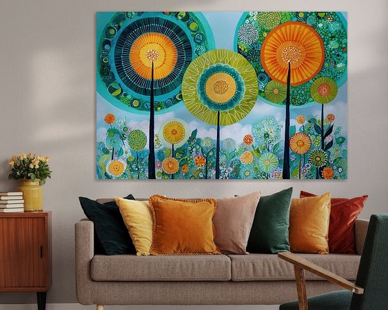 Example of the artwork in a room