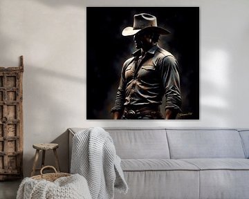Country & Western - Silhouette de l'Ouest sur Johannas Art Creations