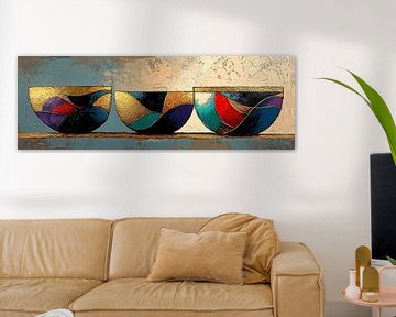 Geometrische Kommen | Symphony of Shapes and Shades van Zen en Meer