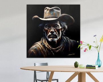 Country & Western - Le cow-boy silencieux sur Johannas Art Creations
