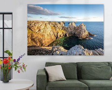 Avondlicht bij Pointe de Pen Hir, Camaret-sur-Mer, Bretagne van Christian Müringer