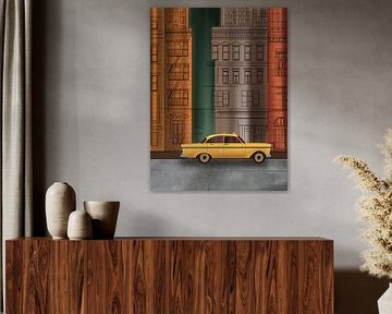 Nostalgie à New York, style cinématographique sur Art Prints