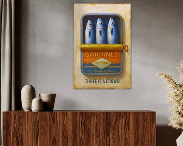 Peinture de sardines en conserve. sur Johannes
