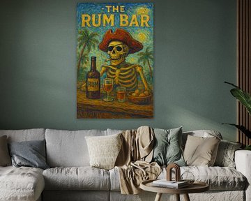 Das Gemälde der Rum-Bar. von Johannes