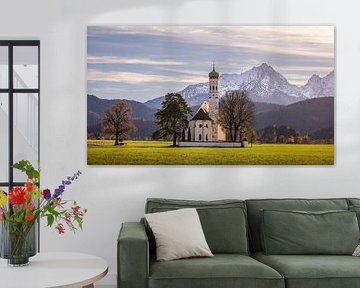 St Coloman's Church in Schwangau, Bavaria in southern Germany by Marga Vroom