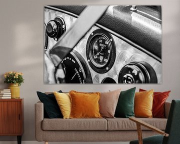 Vintage Bentley raceauto dashboard van Sjoerd van der Wal Fotografie