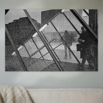 People at the Schouwburgplein in Rotterdam