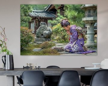 spiritual japan praying Geisha