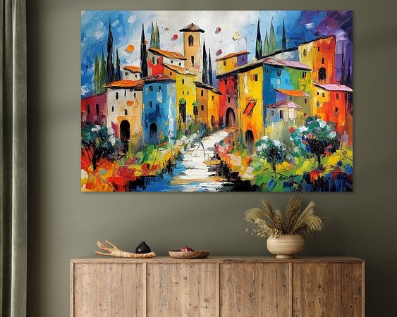 Example of the artwork in a room