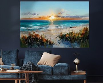 Coucher de soleil sur la mer