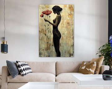 Sweet Silent Silhouette - Fine Art Figurative Painting
