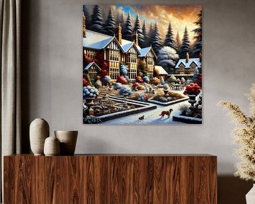 Weihnachten im englischen Garten von Tatjana Korneeva