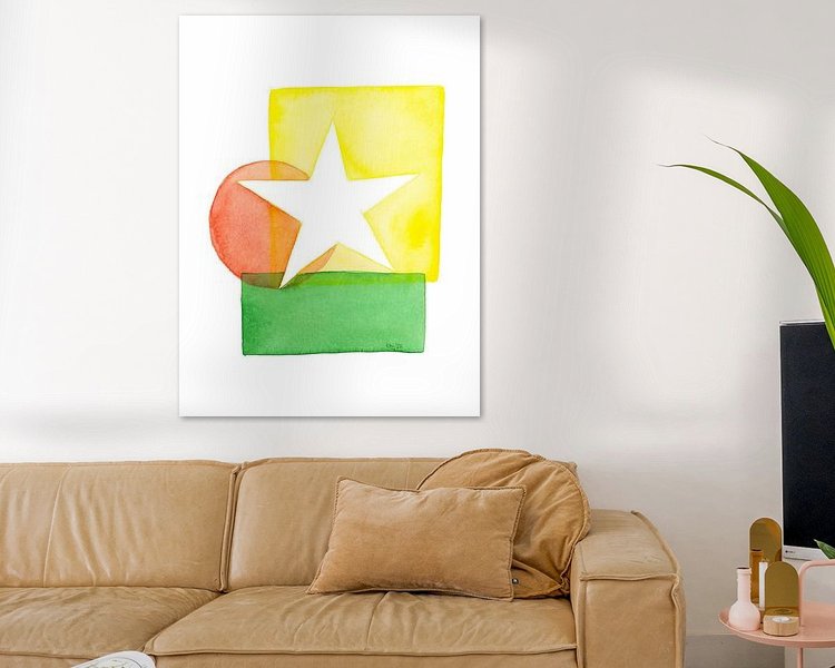 Example of the artwork in a room