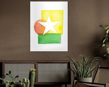 Example of the artwork in a room