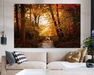 Bridge in gold light