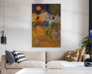 Tanzende Frauen malen. von Johannes