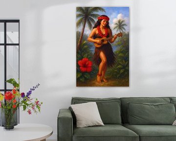 Hawaï, peinture Aloha. sur Johannes