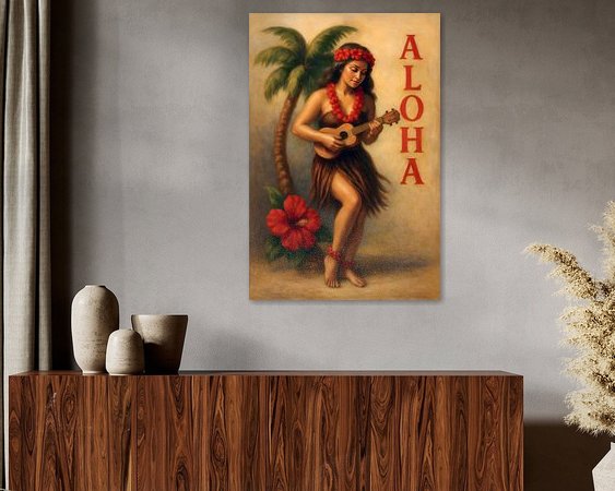 Example of the artwork in a room