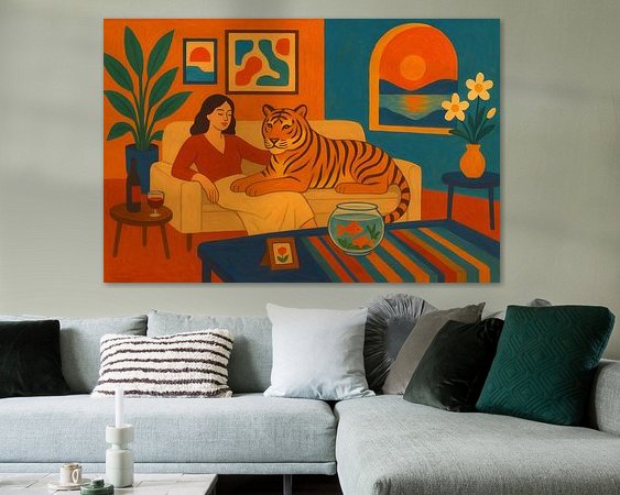 Example of the artwork in a room