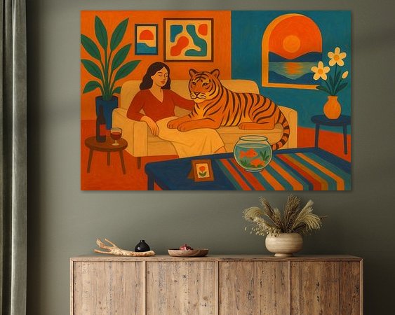 Example of the artwork in a room