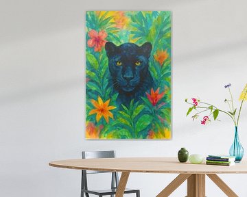 Peinture de la panthère noire.