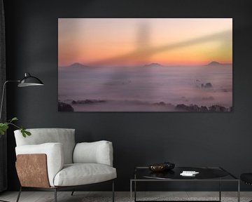 Islands in the fog: Hohenstaufen, Rechberg, Stuifen