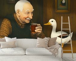 Example of the artwork in a room