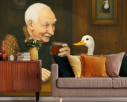 Example of the artwork in a room