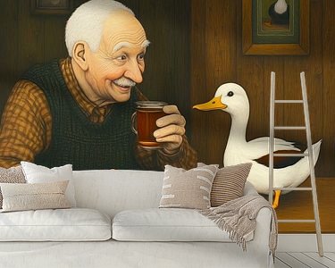 Example of the artwork in a room