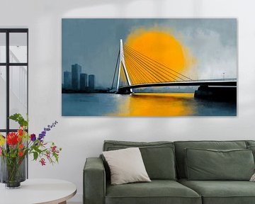 Erasmusbrug Rotterdam van Preet Lambon