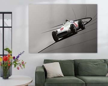 Flèche d'argent Mercedes sur Marcel de Waal